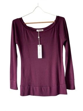 Laila Jayde Maroon Top Large